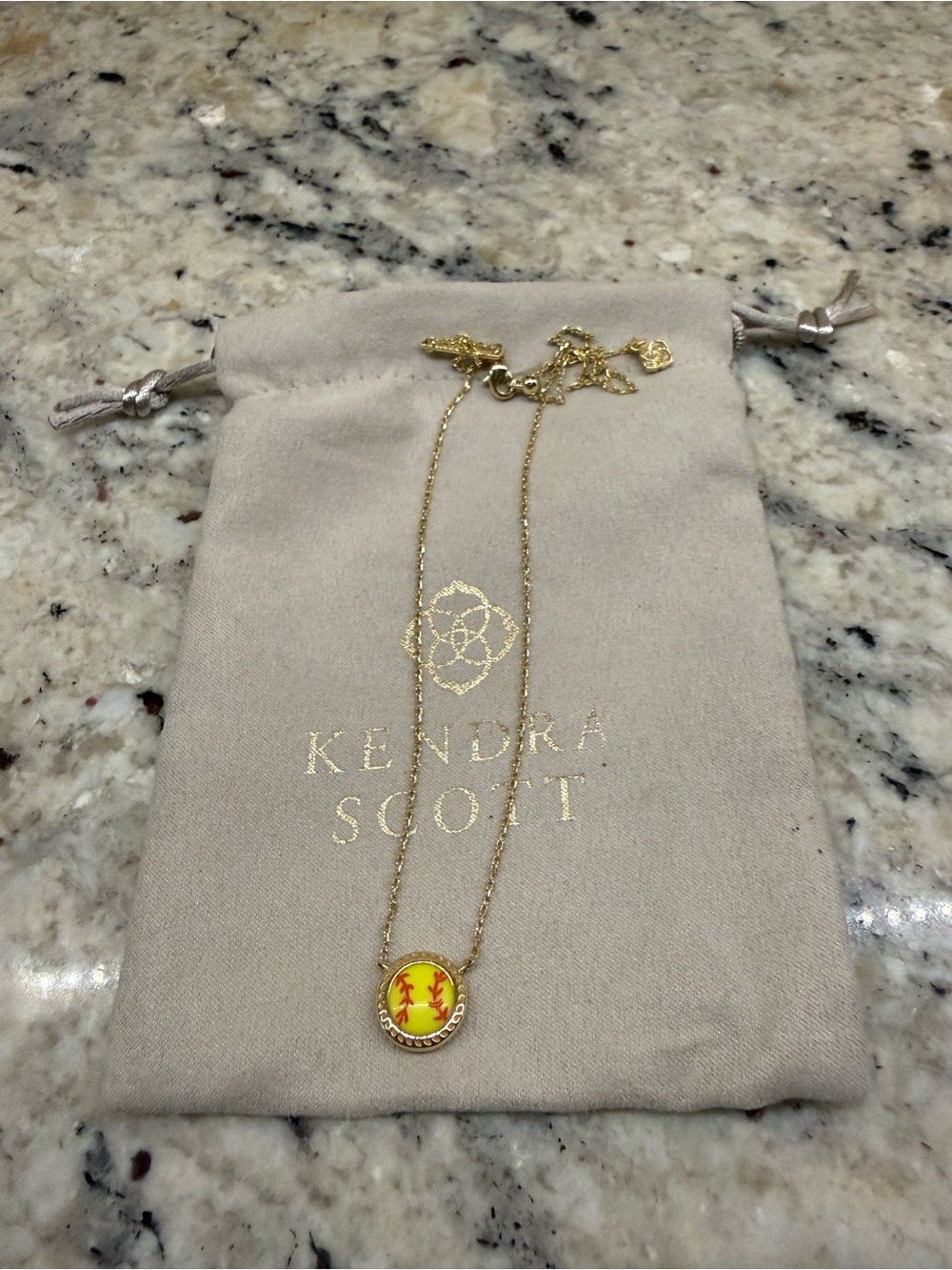 Kendra Scott Softball Necklace